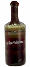 Bottiglia da vino. Italia, primi 1700.